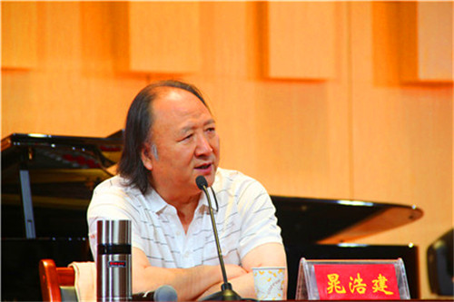2016060208584488.jpg 解放军艺术学院晁浩建教授应邀来九游会官网讲学